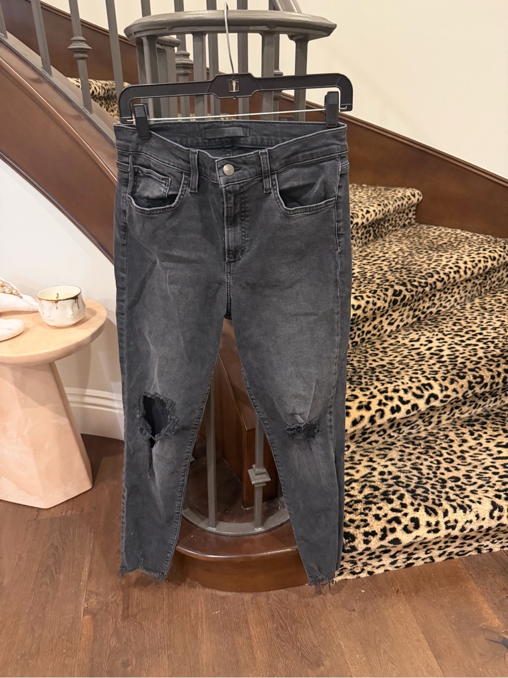 Joe’s The Charlie Women's Distressed High-Waist Gray Jeans, Size 29